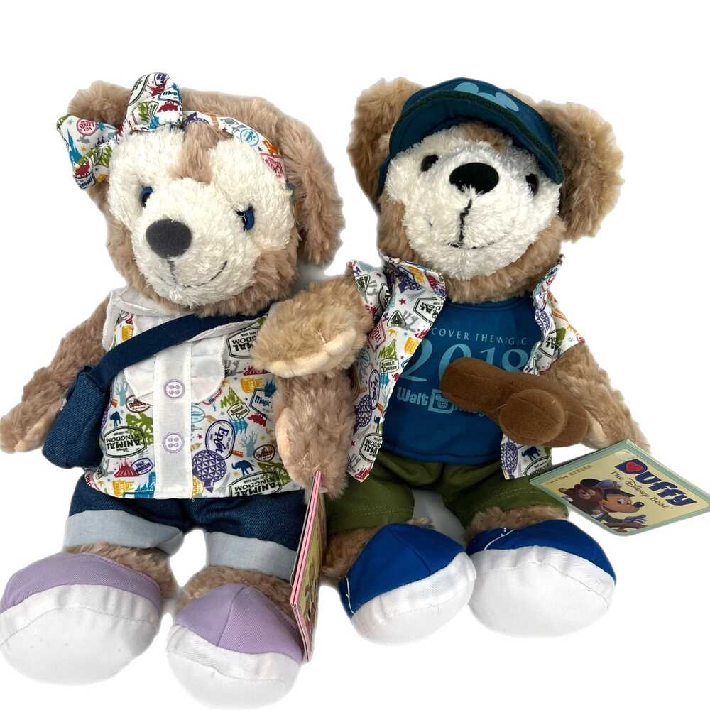 Disney Beige Blue Stuffed Animal